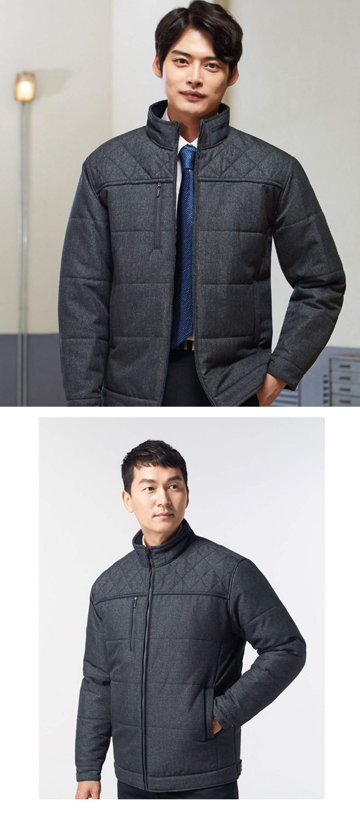 경신코리아 KSK180 보카시 방한 패딩점퍼 그레이